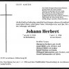 Herbert Johann 1910-1994 Todesanzeige